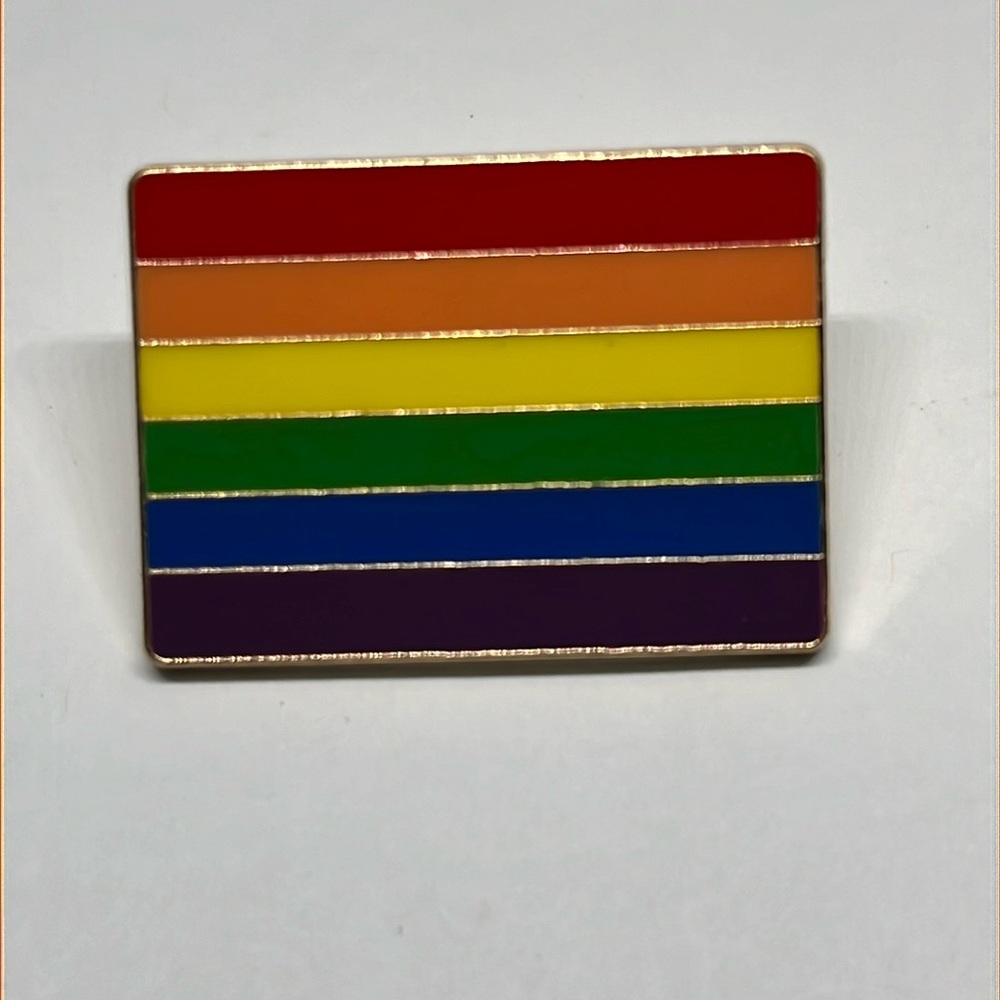 2/$14 LGBTQ Pride Rainbow love is love brooch lapel pin backpack pin‎ hat pin